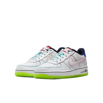 Nike (gs)  Air Force 1 Low Bg 'outside The Lines' In White
