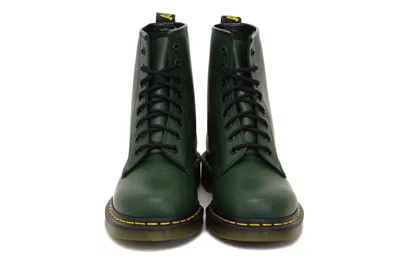 Dr. Martens 1460 Smooth Leather Lace Up Boots In Green
