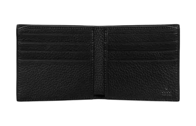 Gucci Jumbo Gg Leather Wallet In Black
