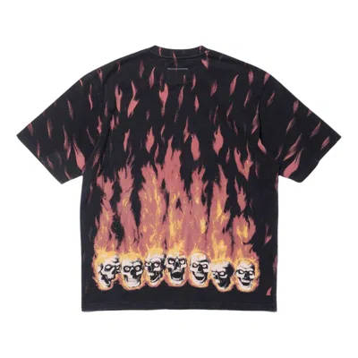Supreme X Mm6 Maison Margiela Flame-print T-shirt In Black