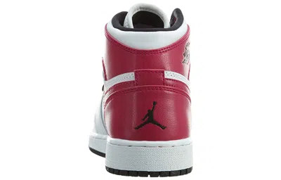 Air Jordan (gs)  1 Retro High 'white Sport Fuchsia' In Burgundy