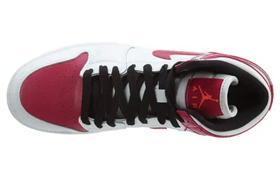 Air Jordan (gs)  1 Retro High 'white Sport Fuchsia' In Burgundy