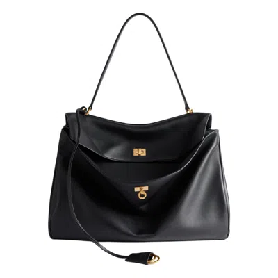 Balenciaga Rodeo Top Handle Media In Black