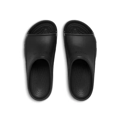 Balenciaga Crocs Rubber Pool Slides In Black