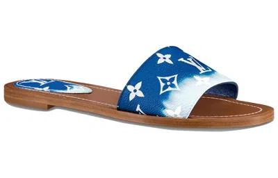 Pre-owned Louis Vuitton (wmns)  Lock It Slides 'blue Monogram' In Multi