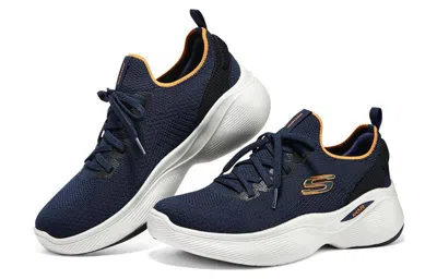Skechers Arch Fit Infinity 'navy Orange' In Blue