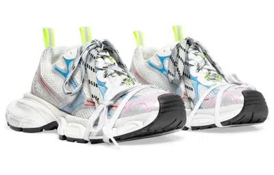 Balenciaga 3xl Mesh And Faux Leather Sneakers In Multi