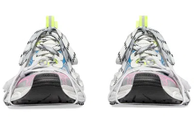Balenciaga 3xl Mesh And Faux Leather Sneakers In Multi