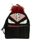 FENDI Fendi Backpack Monster Black And Red,8BZ0357ZPF03B0