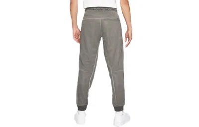 Nike Men's  Sportswear Logo Embroidered Knit Loose Casual Long Pants/trousers Gray