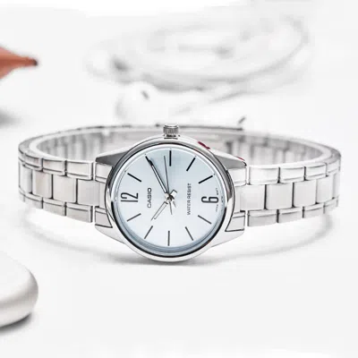 Casio Quartz Waterproof Stainless Steel Strap Silver Analog