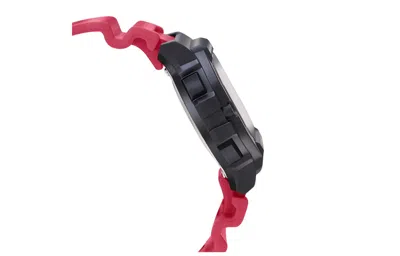 Casio Fashion Stylish Quartz Watch Numeric Resin Strap Red/black