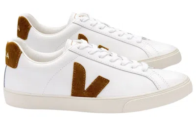 Veja (wmns)  Esplar Leather 'white Camel' In White