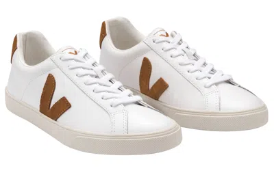 Veja (wmns)  Esplar Leather 'white Camel' In White
