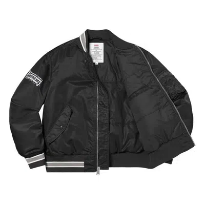 Supreme Second To None Ma-1 Jacket 'black White'
