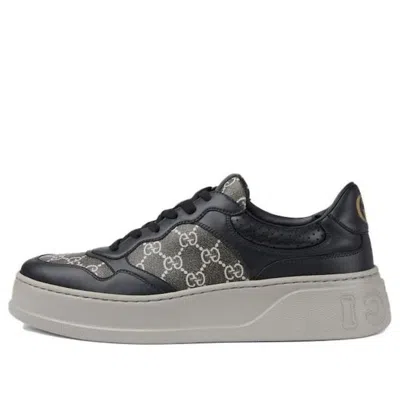 Gucci Gg-canvas Panelled Sneakers In Black