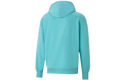 Puma Men's  Casual Printing Hooded Casual Angel Blue