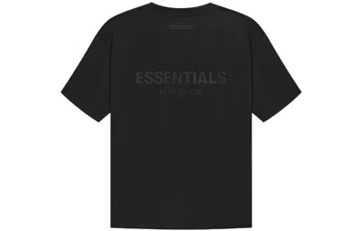 Essentials Fear Of God  Ss21 Short Sleeve Tee Stretch Limo Black