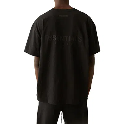 Essentials Fear Of God  Ss21 Short Sleeve Tee Stretch Limo Black