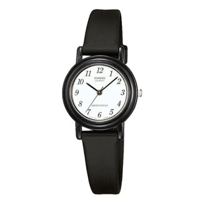 Casio Stainless Steel Strap Quartz Waterproof White Dial White Analog In Black