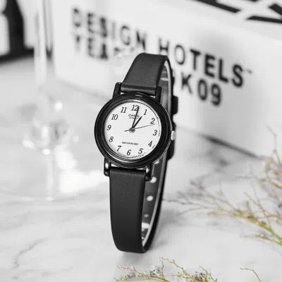 Casio Stainless Steel Strap Quartz Waterproof White Dial White Analog In Black