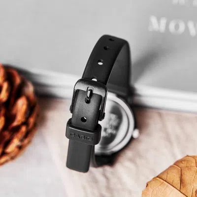 Casio Stainless Steel Strap Quartz Waterproof White Dial White Analog In Black