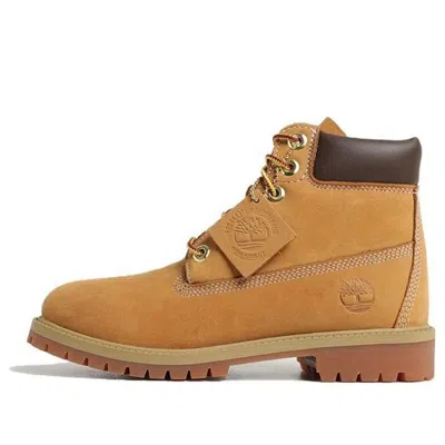Timberland Premium Waterproof Leather Work Boots In Wheat Nubuck