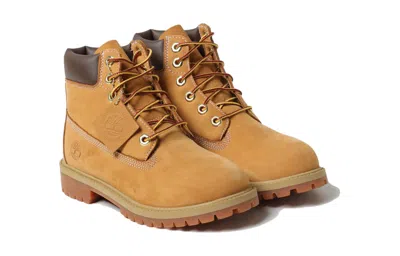 Timberland Premium Waterproof Leather Work Boots In Wheat Nubuck