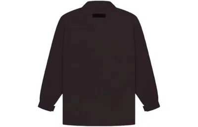 Essentials Fear Of God  Drop2 Ss23 Ls Barn Jacket 'plum' In Black