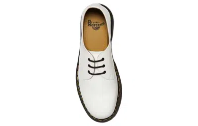 Dr. Martens White 1461 Smooth Platform Derbys In White Smooth