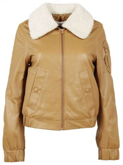 Nude aviator jacket hotsell