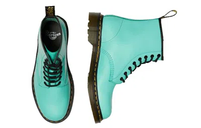 Dr. Martens 1460 Smooth Leather Lace Up Boots In Green