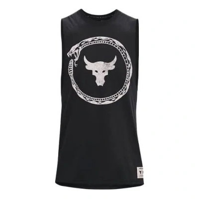 Under Armour Project Rock Same Game Tank Top 'black White'