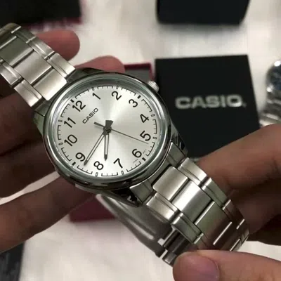 Casio Men's  Dress Series Classic Retro Small Business Numeric Watch Mens Silver Analog