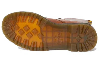 Dr. Martens Damen Leder 1460 Serena Stiefeletten Mit Kunstfellfutter In Brown