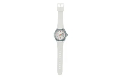 Casio Quartz Waterproof White Analog In Silver
