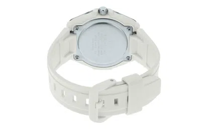 Casio Quartz Waterproof White Analog In Silver