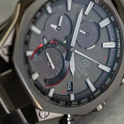 Casio Men's  Edifice Bluetooth Solar Energy Watch Solar Powered Mens Gray Analog In Neutral