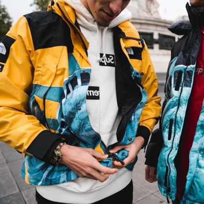 Supreme X The North Face Crossover Statue Of Liberty Waterproof Interchange Jacket Unisex Yellow