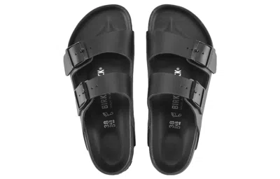 Birkenstock Arizona Exquisite Full-grain Leather Sandals In Black