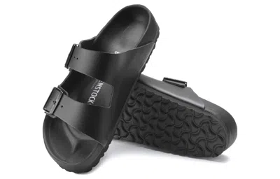 Birkenstock Arizona Exquisite Full-grain Leather Sandals In Black