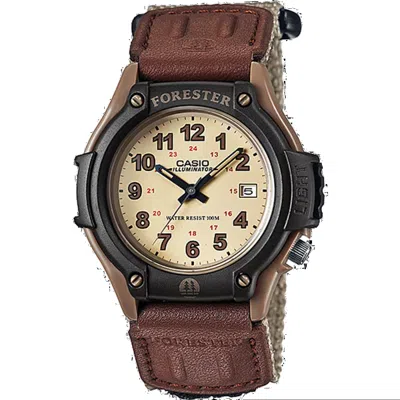 Casio Forester Series Forest Retro Fashion Stylish Classic Pointers Series Waterproof Quartz Watch B In Brown