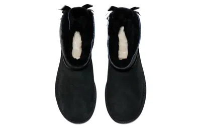 Ugg (wmns)  Mini Bailey Bow Ii Boot Fleece Lined Black