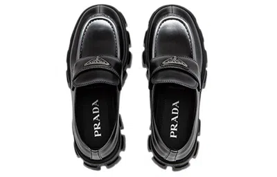Prada Monolith Loafers In Leather