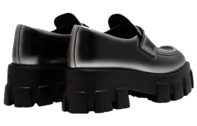 Prada Monolith Loafers In Leather