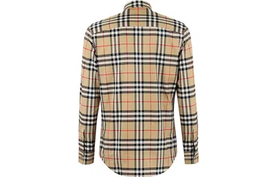 Burberry In Cotton With Vintage Check Pattern In Gold