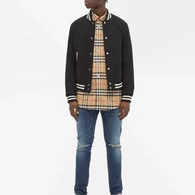 Burberry In Cotton With Vintage Check Pattern In Gold
