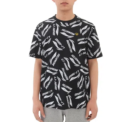 Li-ning All-over Print Quick-drying T-shirt 'black'