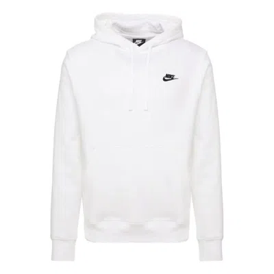 Nike Lightweight Hooded Sweatshirt Men Sportswear Club Hoodie White/white/black In White