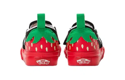 Vans (td)  Slip-on Velcro 'black Red'